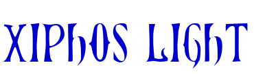 Xiphos Light 字体